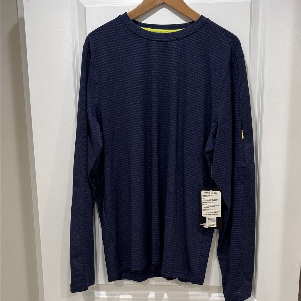 Diadora Navy Long Sleeve Tee